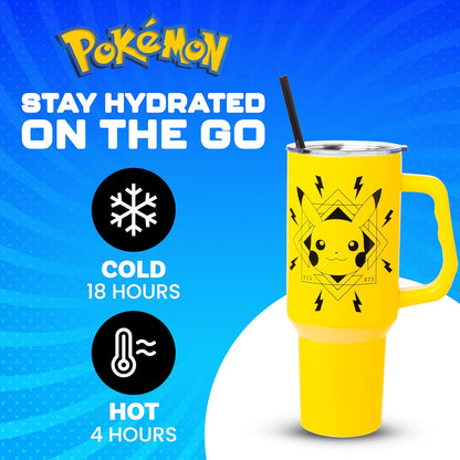 Lilo and Stitch Wink Face, Stainless Steel Tumbler, 40oz | Make Some Waves, Rhinestone, Disney, Double Walled, Includes Handle and Straw, Fits in Cup Holder, 1.18 Liters - Colors B