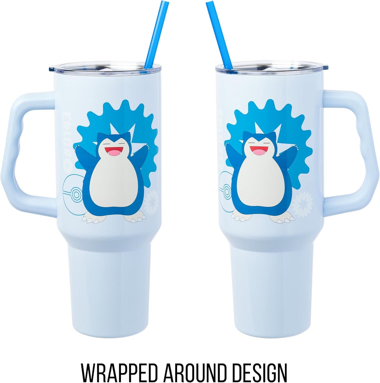 Lilo and Stitch Wink Face, Stainless Steel Tumbler, 40oz | Make Some Waves, Rhinestone, Disney, Double Walled, Includes Handle and Straw, Fits in Cup Holder, 1.18 Liters - Colors B