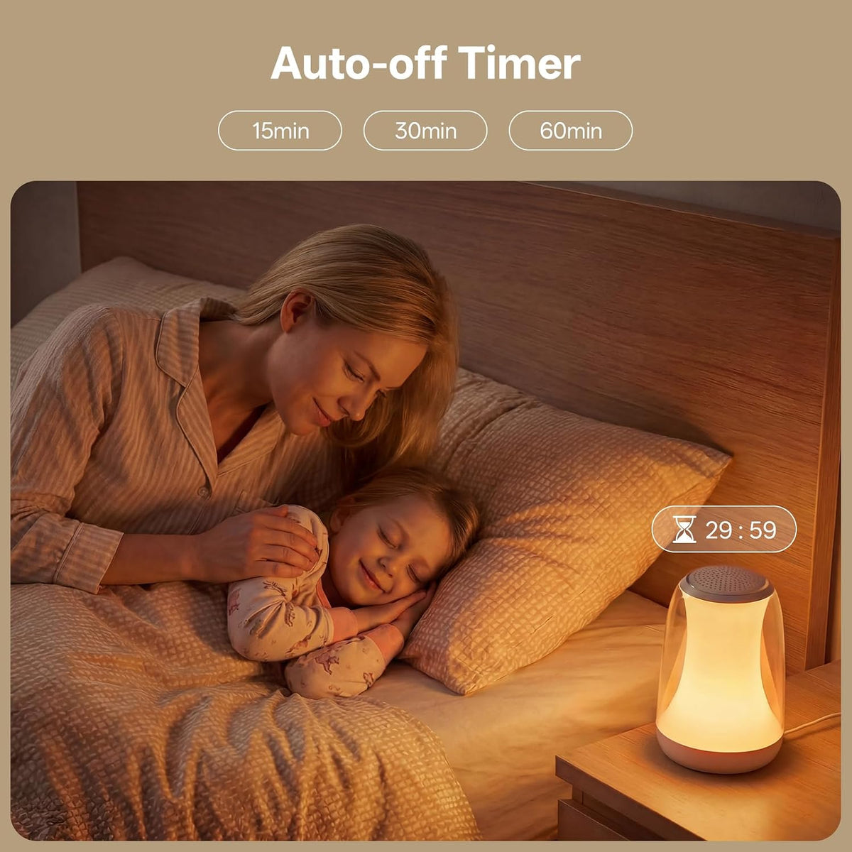 White Noise Sound Machine for Sleep Night Light Baby Remote/Touch Control