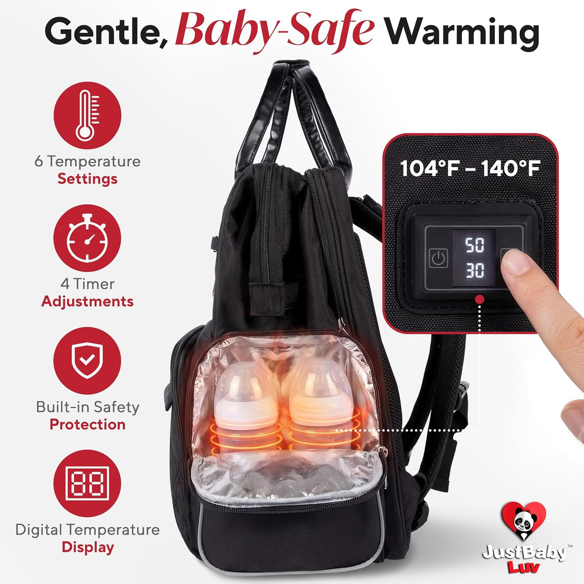 Premium Baby Diaper Bag with Changing Station, Diaper Bag Backpack w/ Pad