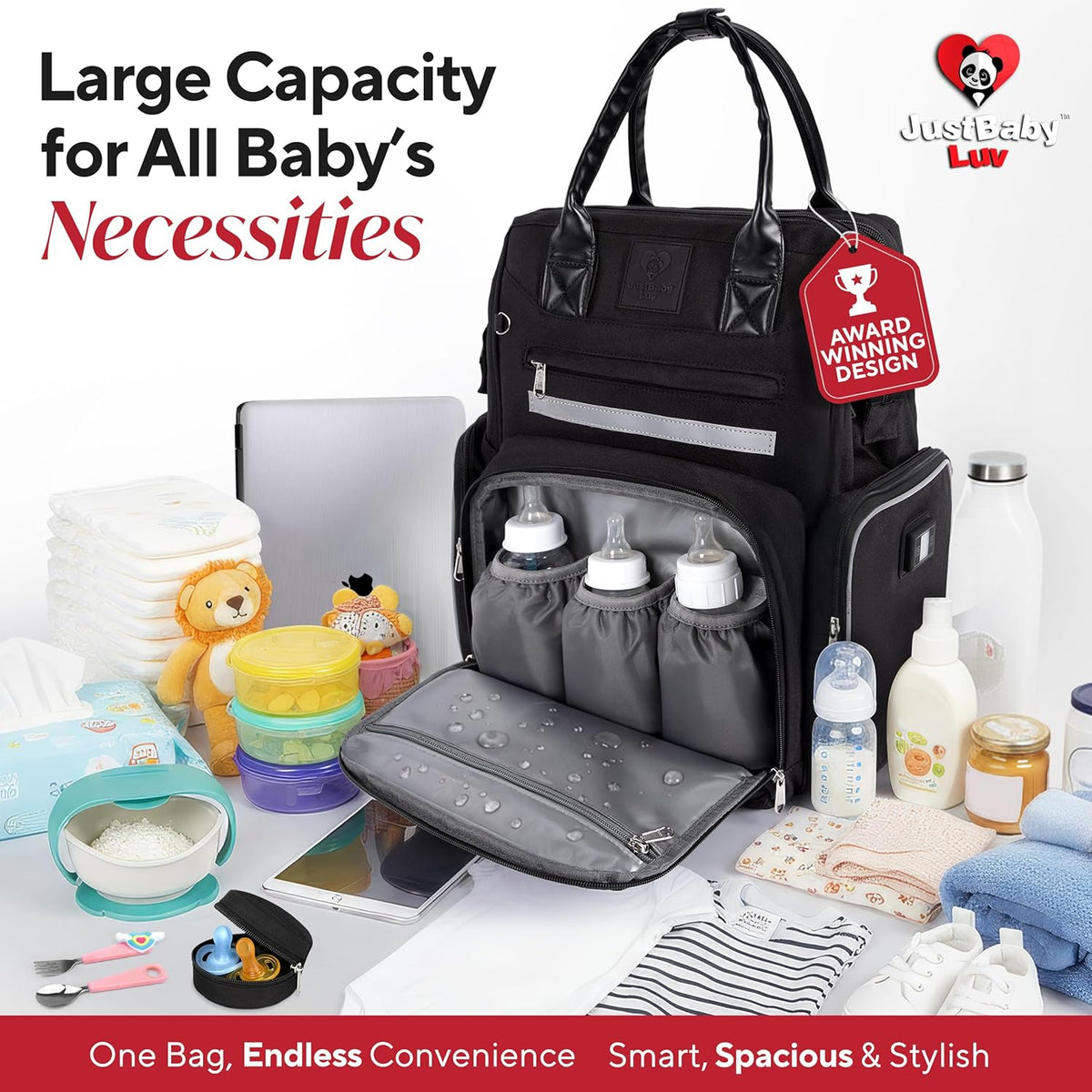 Premium Baby Diaper Bag with Changing Station, Diaper Bag Backpack w/ Pad
