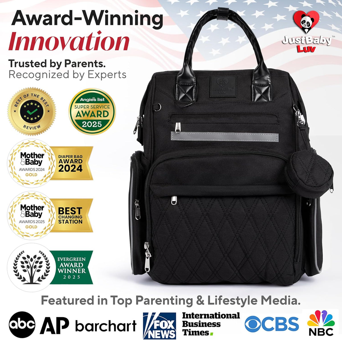 Premium Baby Diaper Bag with Changing Station, Diaper Bag Backpack w/ Pad