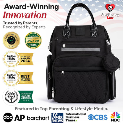 Premium Baby Diaper Bag with Changing Station, Diaper Bag Backpack w/ Pad