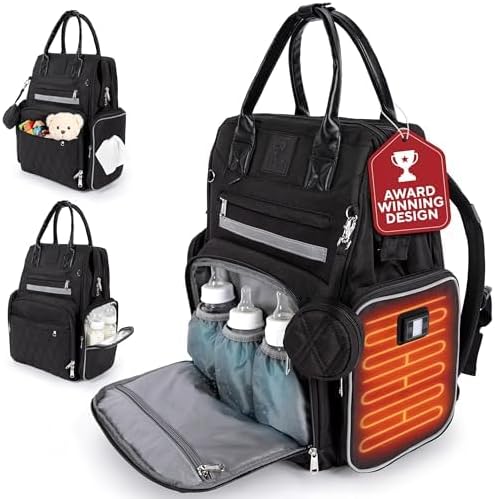 Premium Baby Diaper Bag with Changing Station, Diaper Bag Backpack w/ Pad