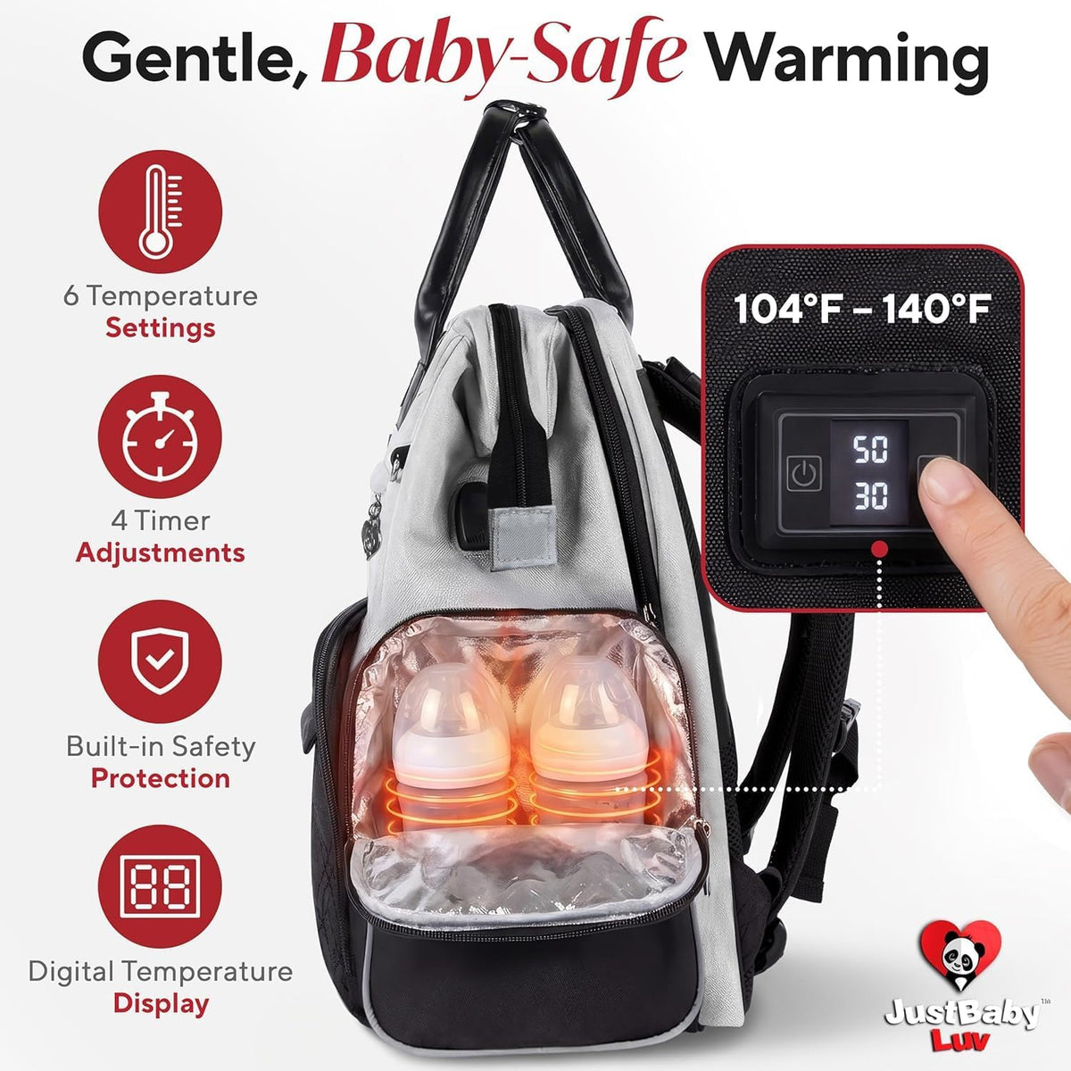 Premium Baby Diaper Bag with Changing Station, Diaper Bag Backpack w/ Pad