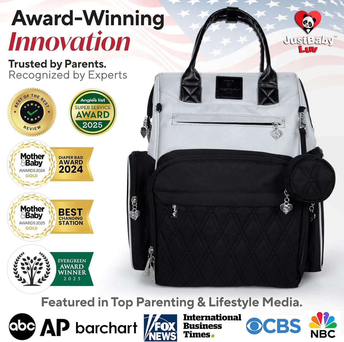 Premium Baby Diaper Bag with Changing Station, Diaper Bag Backpack w/ Pad