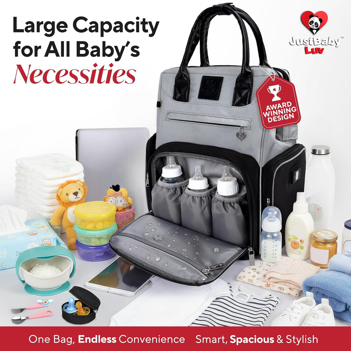 Premium Baby Diaper Bag with Changing Station, Diaper Bag Backpack w/ Pad