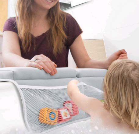 Mybabyly Bath Kneeling Pad and Elbow Rest – Bath Kneeler with Elbow Support - Ultra-Soft and Comfortable Memory Foam – 4 Functional Mesh Pockets – Non-Slip Design
