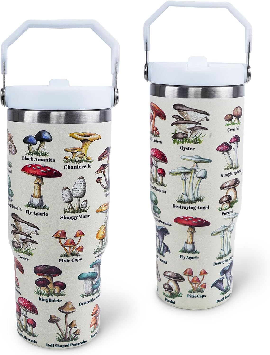 Butterfly 30 OZ Tumbler with Handle Flip Straw Lid Leak Proof | 30oz Butterfly Travel Coffee Mug Christmas Mothers Day Birthday Gifts for Women Lovers 30 Ounce Cup