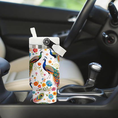 Butterfly 30 OZ Tumbler with Handle Flip Straw Lid Leak Proof | 30oz Butterfly Travel Coffee Mug Christmas Mothers Day Birthday Gifts for Women Lovers 30 Ounce Cup
