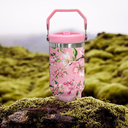 Butterfly 30 OZ Tumbler with Handle Flip Straw Lid Leak Proof | 30oz Butterfly Travel Coffee Mug Christmas Mothers Day Birthday Gifts for Women Lovers 30 Ounce Cup