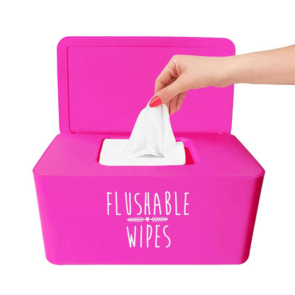Flushable Baby Wipes Dispenser for Bathroom,8.2"L x 4.9"W x 3.9"H