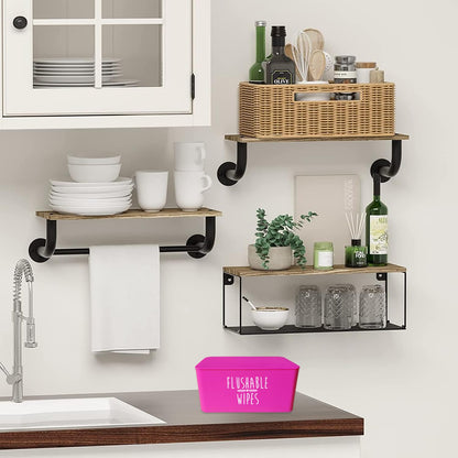 Flushable Baby Wipes Dispenser for Bathroom,8.2"L x 4.9"W x 3.9"H