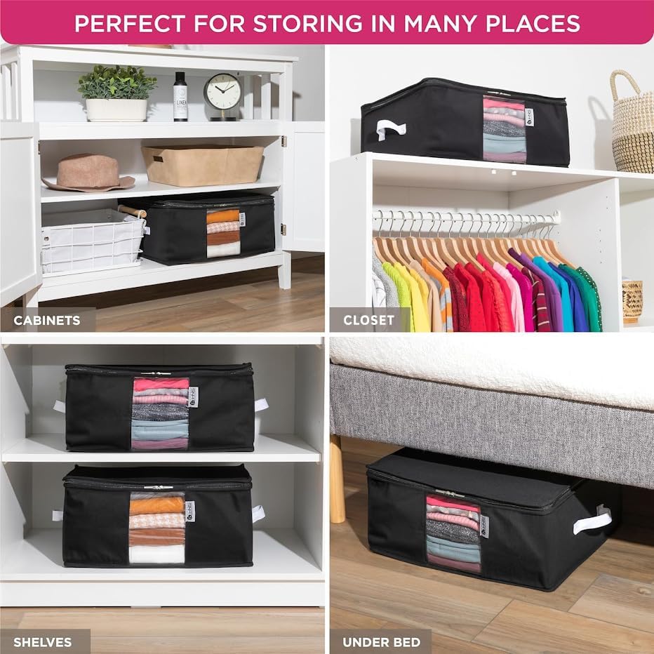 Cedar Clothes Storage Bag Organizer, Protects From Moths, Set of 2, Beige