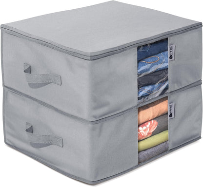 Cedar Clothes Storage Bag Organizer, Protects From Moths, Set of 2, Beige