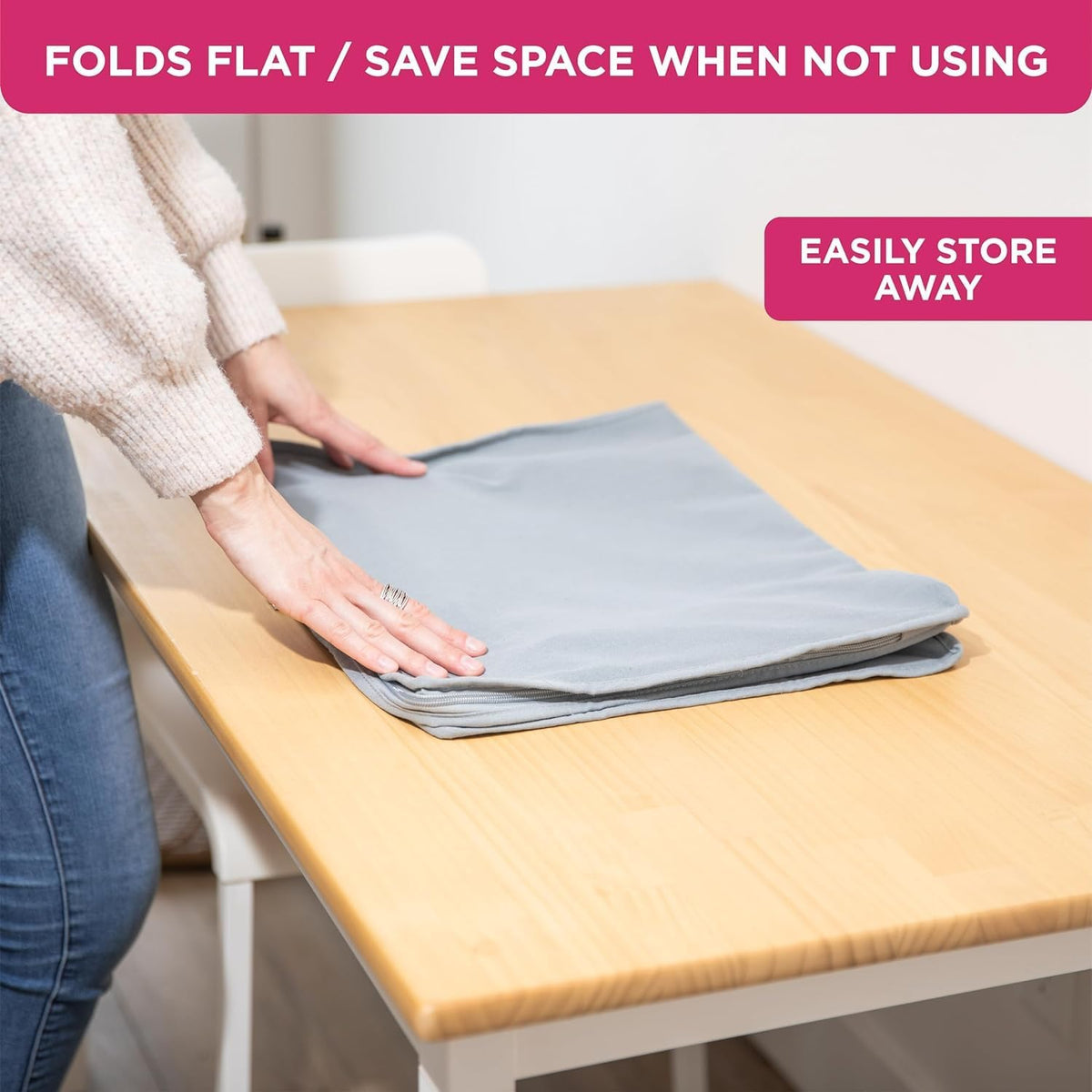 Cedar Clothes Storage Bag Organizer, Protects From Moths, Set of 2, Beige