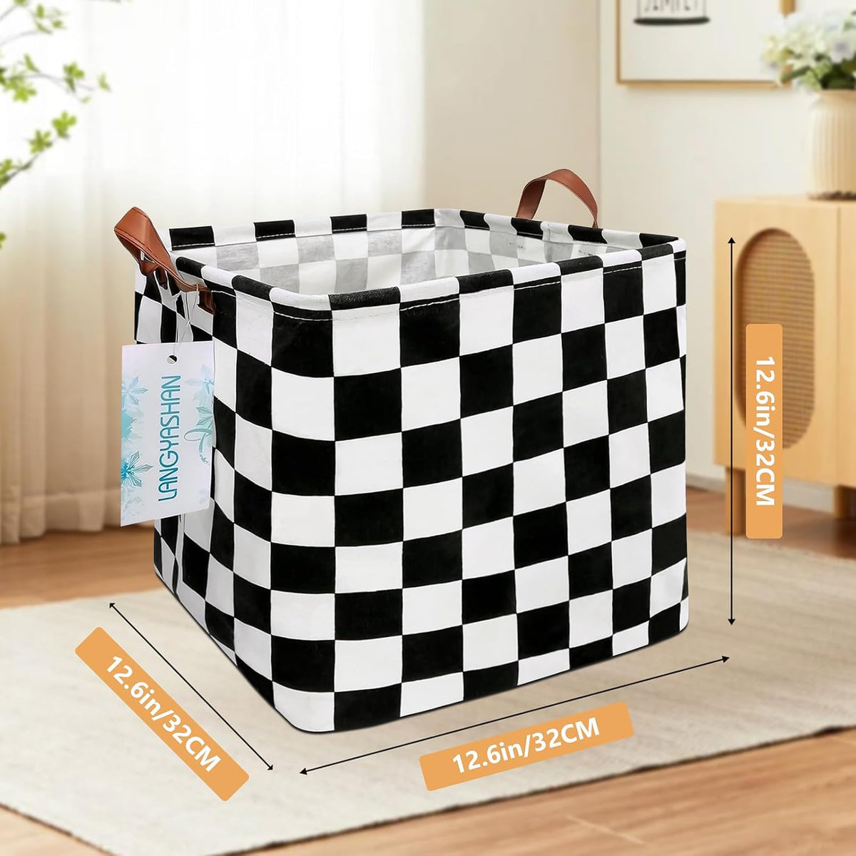 Square Storage Baskets Children Shelves Gift Toy Organizer Room Geometric