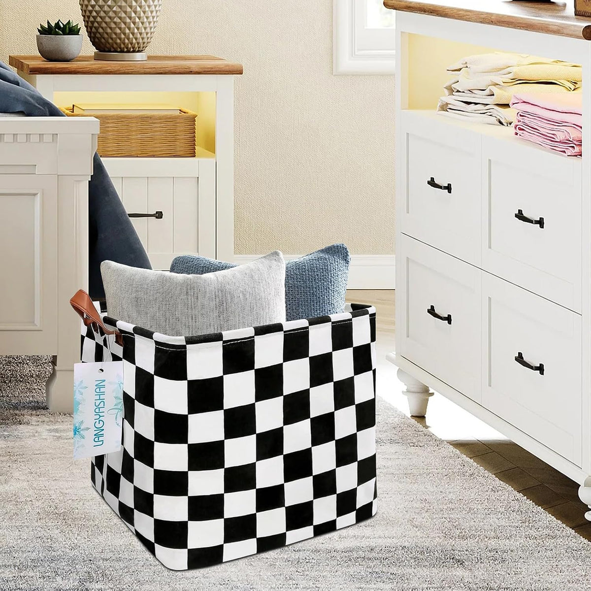 Square Storage Baskets Children Shelves Gift Toy Organizer Room Geometric