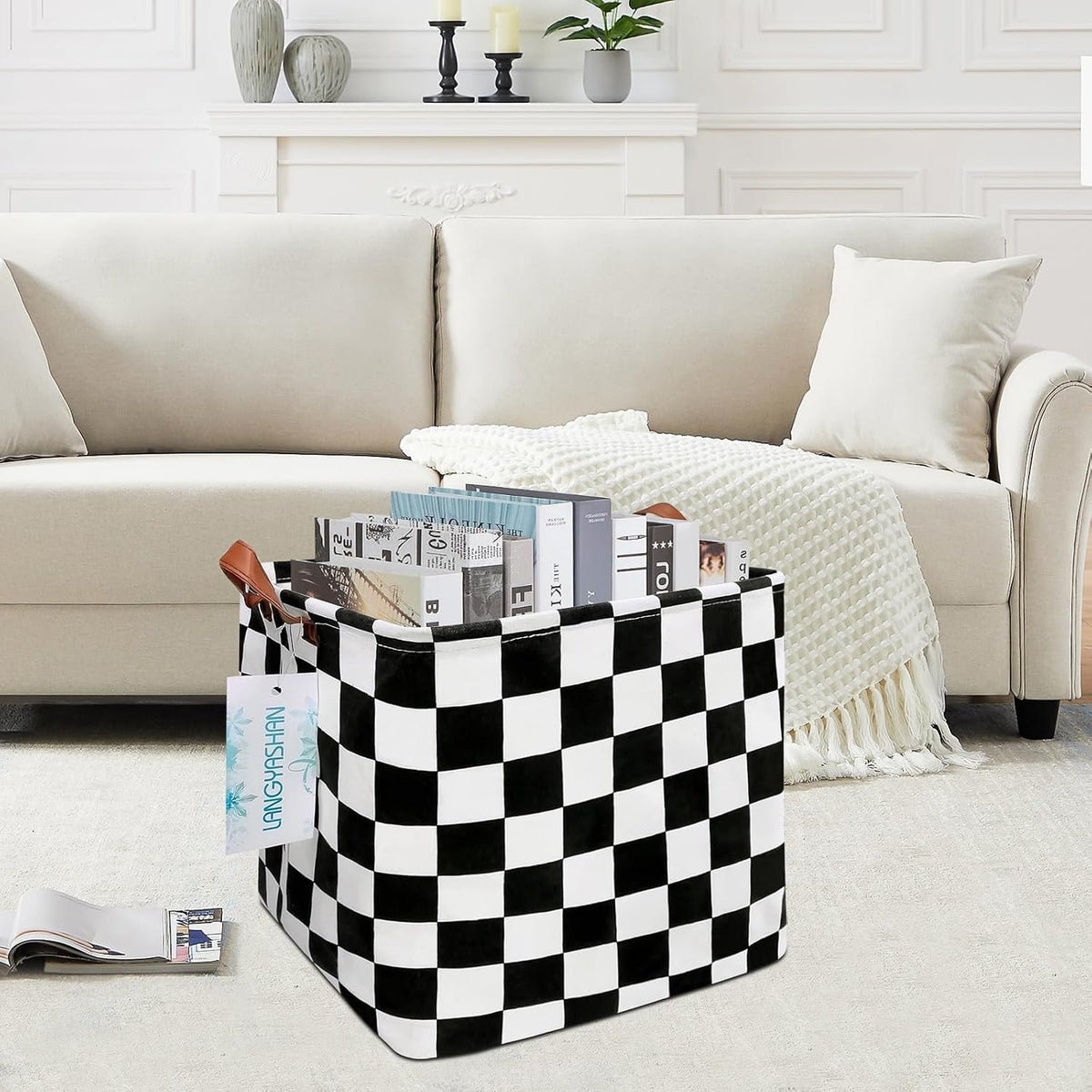 Square Storage Baskets Children Shelves Gift Toy Organizer Room Geometric