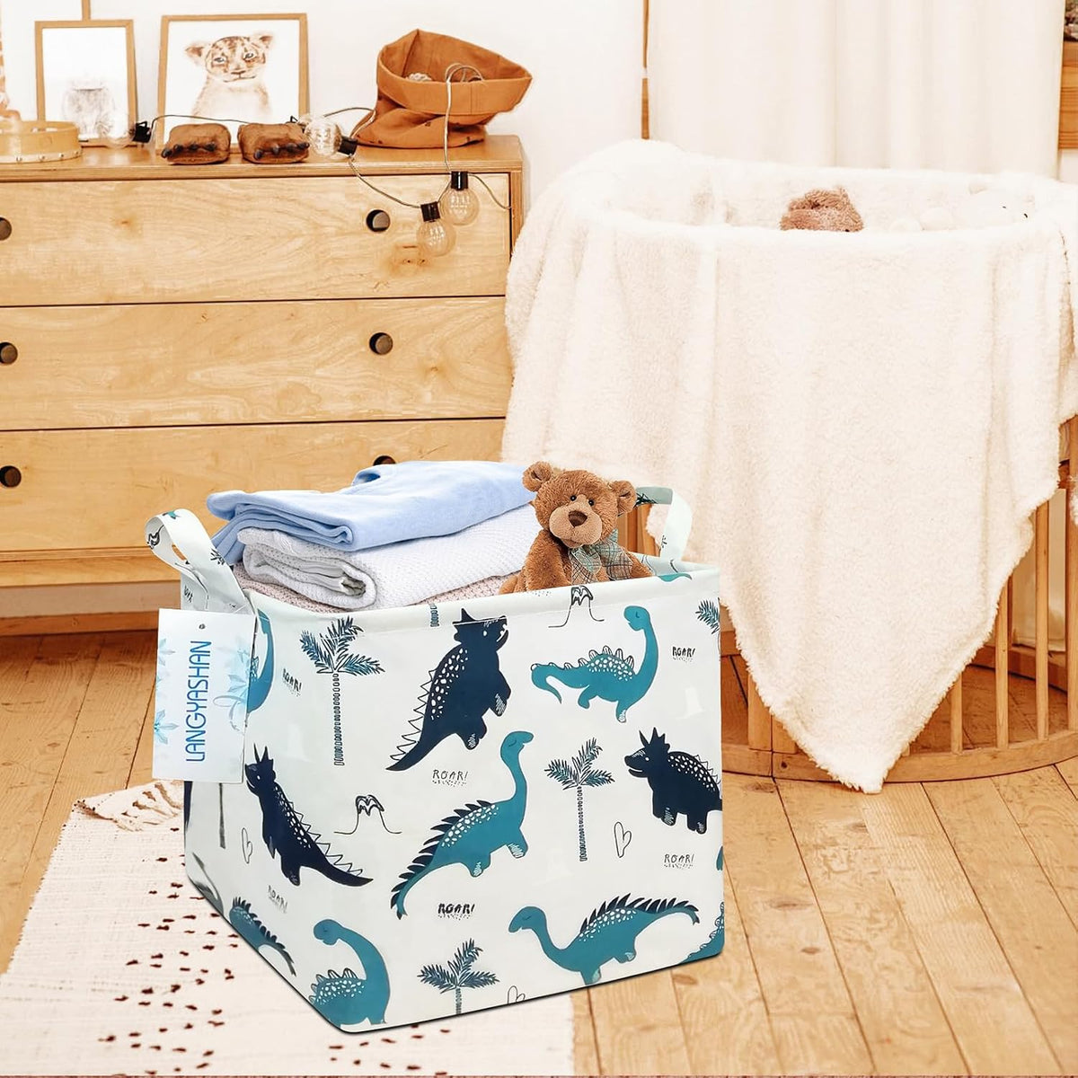 Square Storage Baskets Children Shelves Gift Toy Organizer Room Geometric