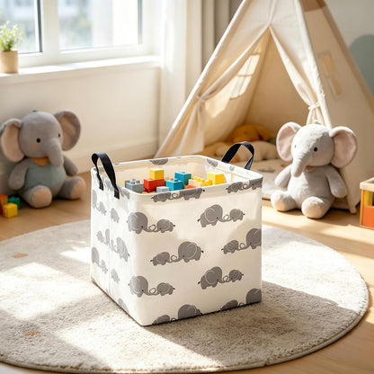 Square Storage Baskets Children Shelves Gift Toy Organizer Room Geometric