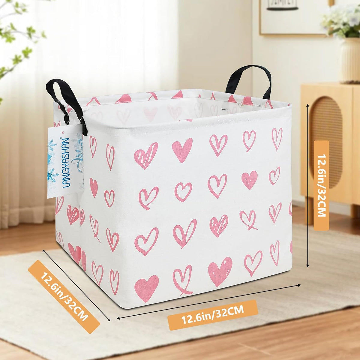 Square Storage Baskets Children Shelves Gift Toy Organizer Room Geometric