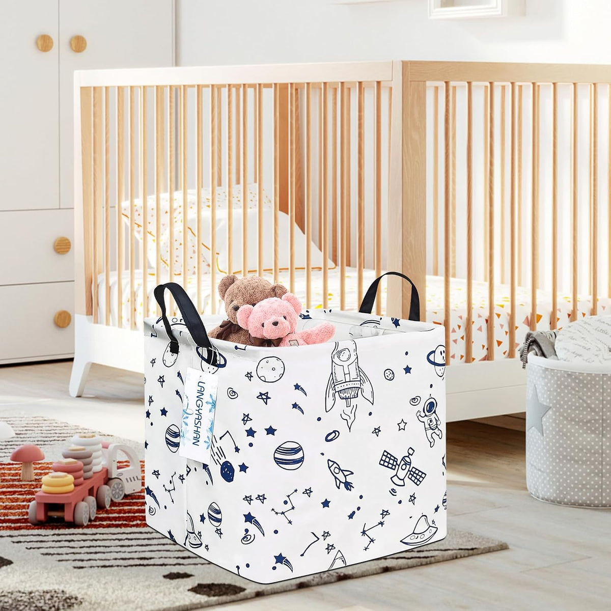 Square Storage Baskets Children Shelves Gift Toy Organizer Room Geometric