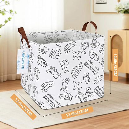 Square Storage Baskets Children Shelves Gift Toy Organizer Room Geometric
