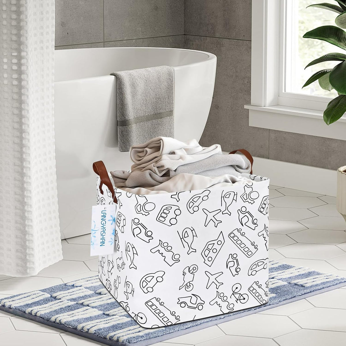 Square Storage Baskets Children Shelves Gift Toy Organizer Room Geometric
