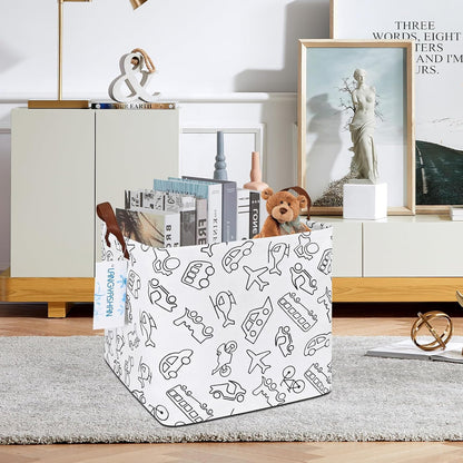 Square Storage Baskets Children Shelves Gift Toy Organizer Room Geometric