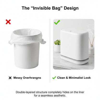 Dog Proof 3.3 Gal Slim Bathroom Trash Can with Locking Lid, Fits 4 Gal Bags