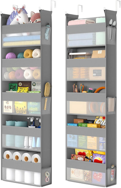 5-Tier Over the Door Organizer, Foldable, with 5 Large Pockets