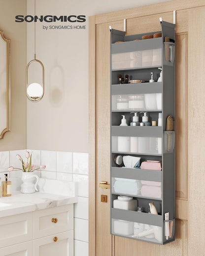 5-Tier Over the Door Organizer, Foldable, with 5 Large Pockets