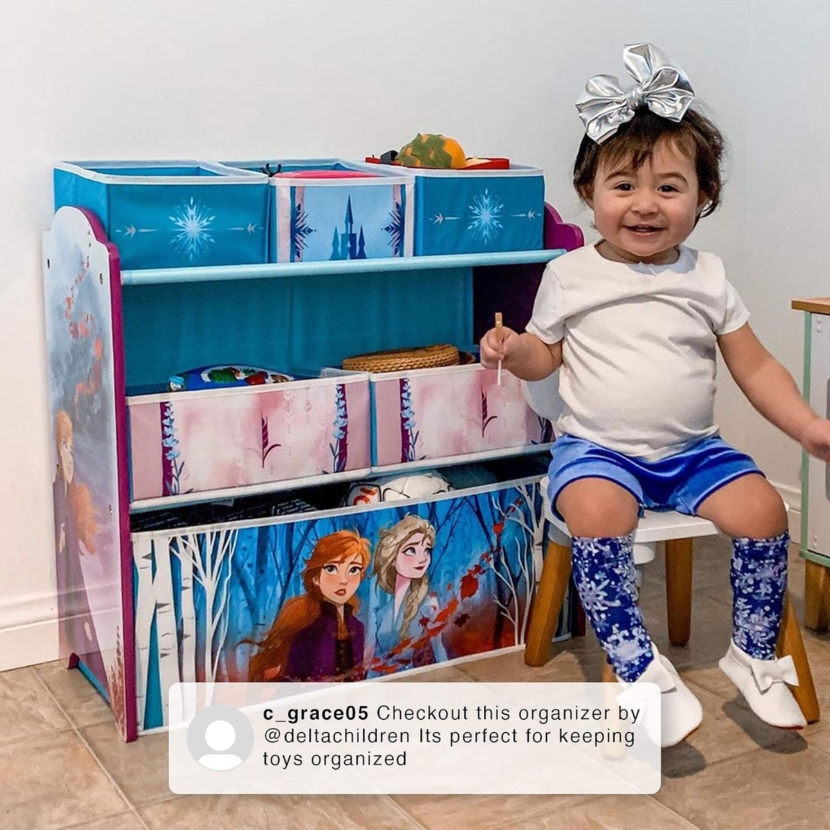 Design & Store 6 Bin Toy Storage Organizer, Disney Princess