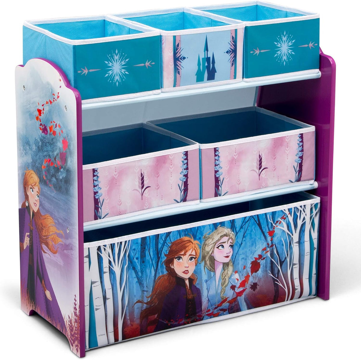 Design & Store 6 Bin Toy Storage Organizer, Disney Princess