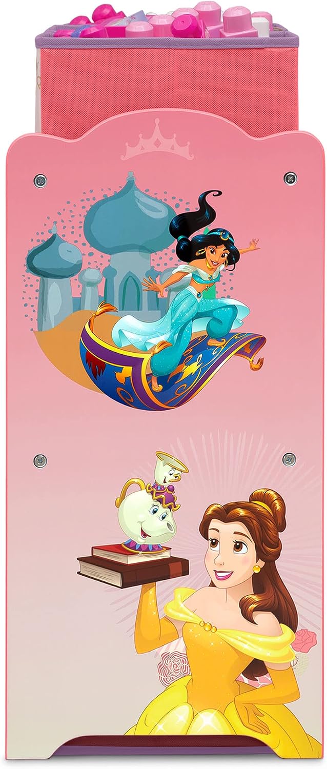 Design & Store 6 Bin Toy Storage Organizer, Disney Princess