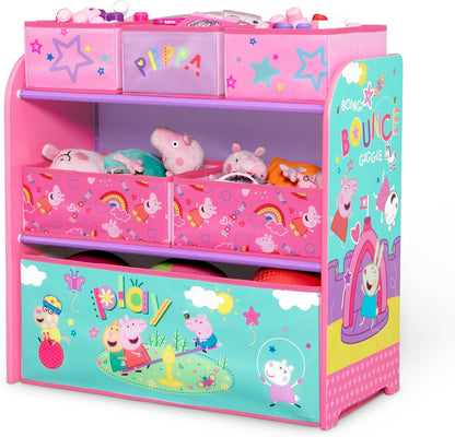 Design & Store 6 Bin Toy Storage Organizer, Disney Princess