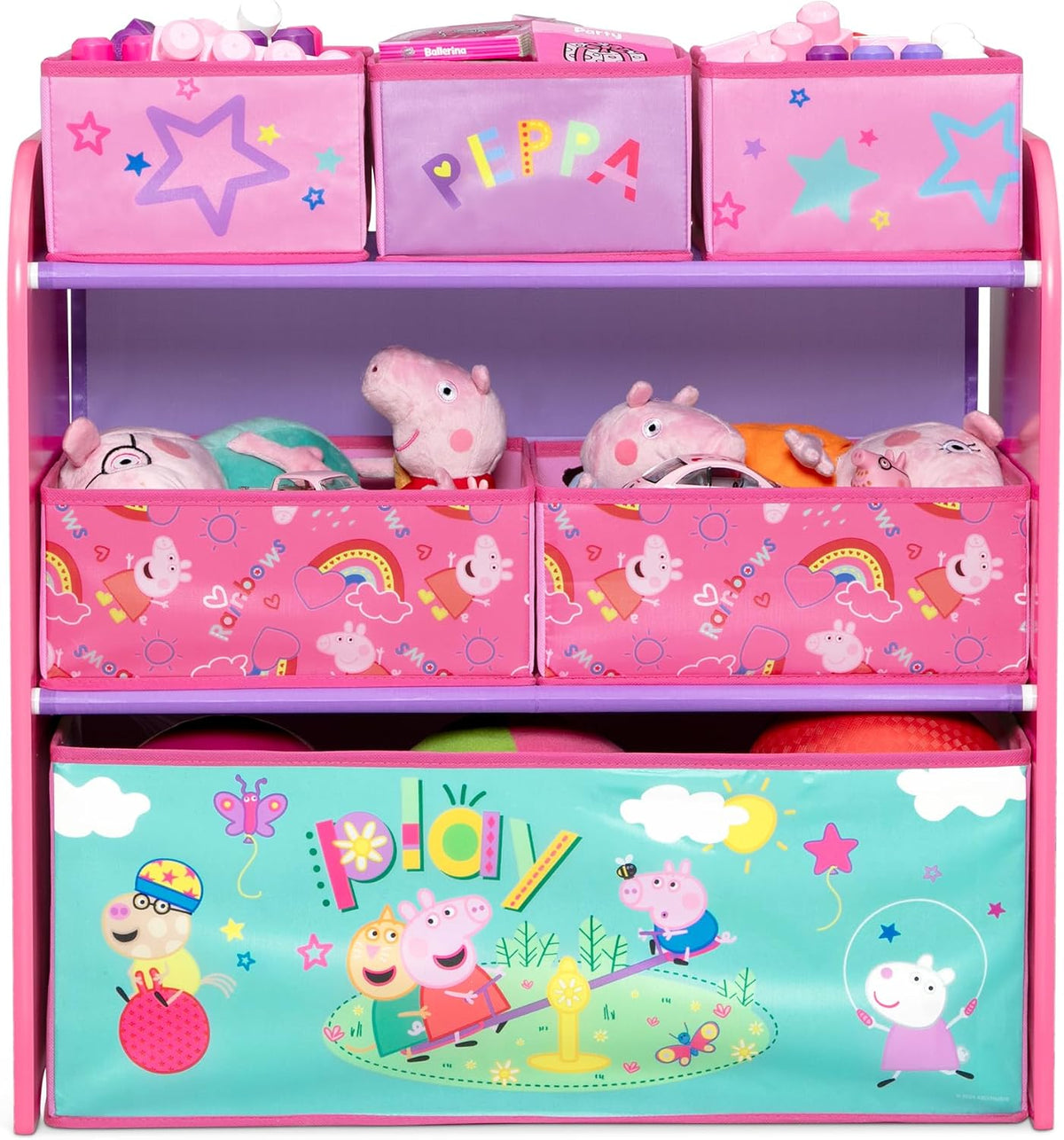 Design & Store 6 Bin Toy Storage Organizer, Disney Princess