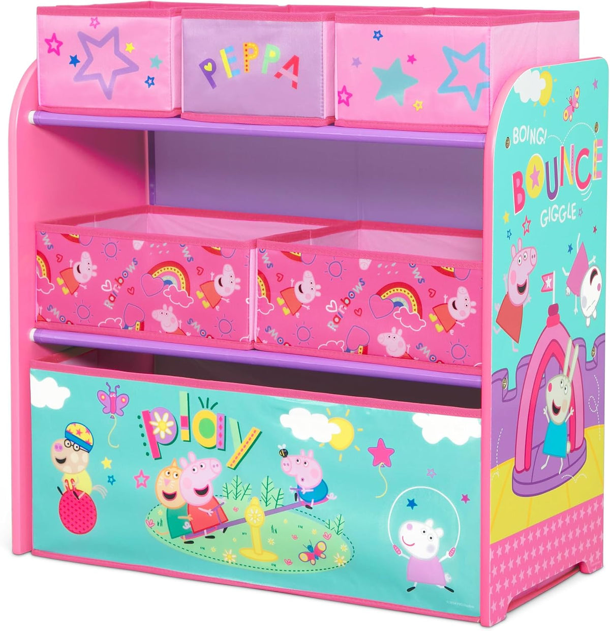 Design & Store 6 Bin Toy Storage Organizer, Disney Princess
