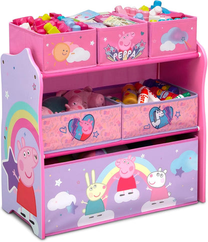 Design & Store 6 Bin Toy Storage Organizer, Disney Princess