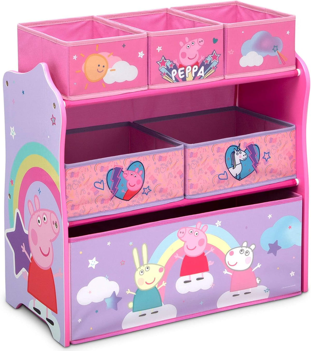 Design & Store 6 Bin Toy Storage Organizer, Disney Princess