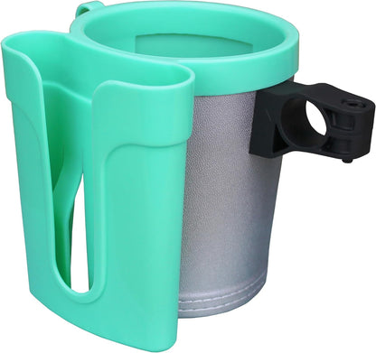 Bike Cup Holder with Phone & Key Storage, Universal Drink Bottle Mount for Adult Mountain Road E-Bikes & Adult Scooters, Black