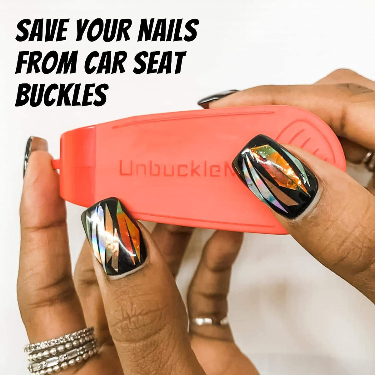 Car Seat Buckle Release Tool - Easy Opener Aid for Arthritis, Long Nails, Older Kids - Button Pusher for Infant, Toddler, Convertible 5 pt Harness car Seats - As Seen on Shark Tank (Pink)