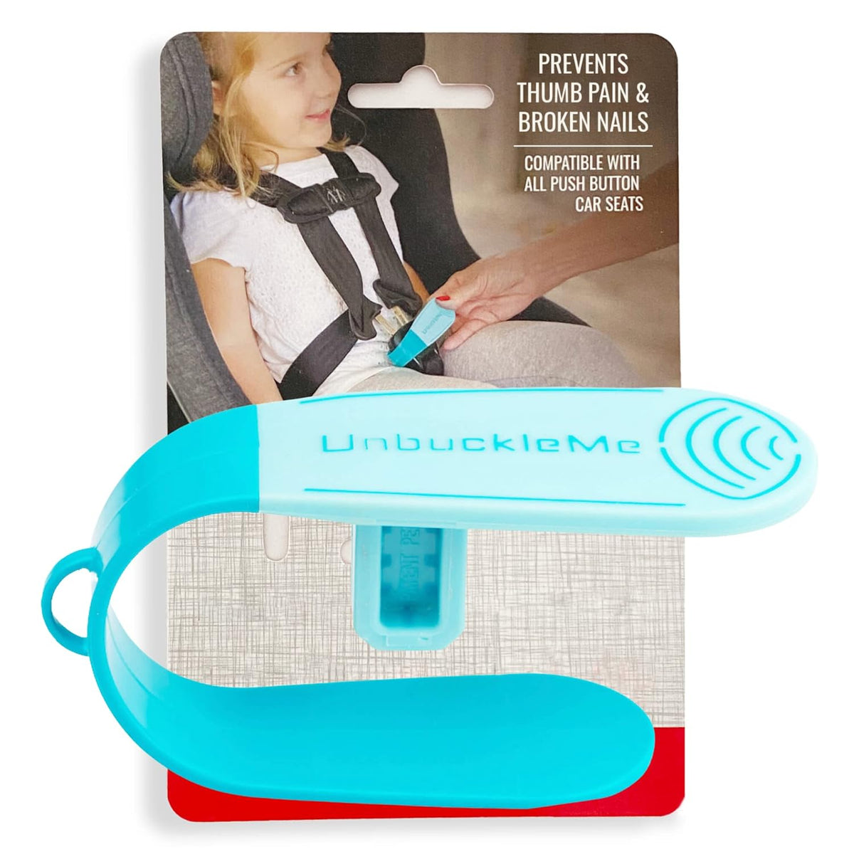 Car Seat Buckle Release Tool - Easy Opener Aid for Arthritis, Long Nails, Older Kids - Button Pusher for Infant, Toddler, Convertible 5 pt Harness car Seats - As Seen on Shark Tank (Pink)