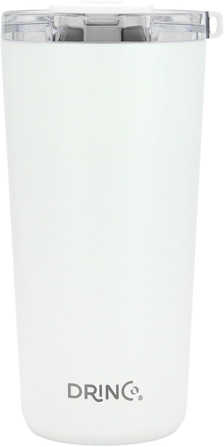 20 oz Stainless Steel Tumbler | Double Walled Vacuum Insulated Mug With Lid, 2 Straws, For Hot & Cold Drinks (20oz Island Pink, 20oz)