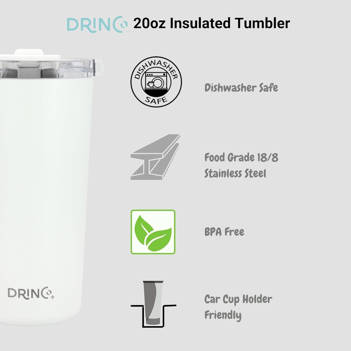 20 oz Stainless Steel Tumbler | Double Walled Vacuum Insulated Mug With Lid, 2 Straws, For Hot & Cold Drinks (20oz Island Pink, 20oz)