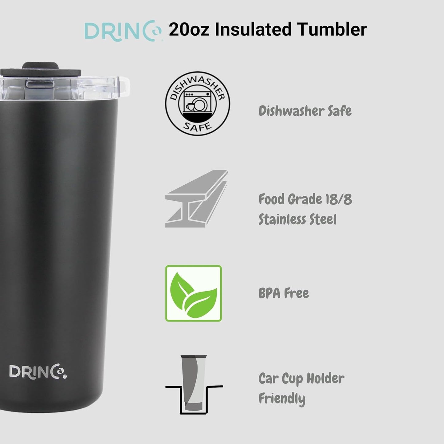 20 oz Stainless Steel Tumbler | Double Walled Vacuum Insulated Mug With Lid, 2 Straws, For Hot & Cold Drinks (20oz Island Pink, 20oz)