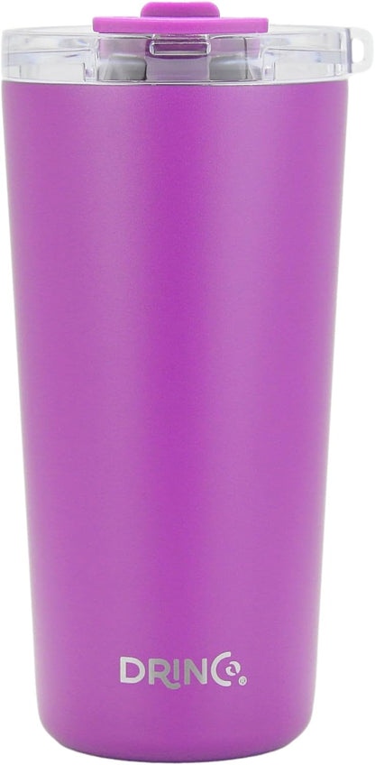 20 oz Stainless Steel Tumbler | Double Walled Vacuum Insulated Mug With Lid, 2 Straws, For Hot & Cold Drinks (20oz Island Pink, 20oz)