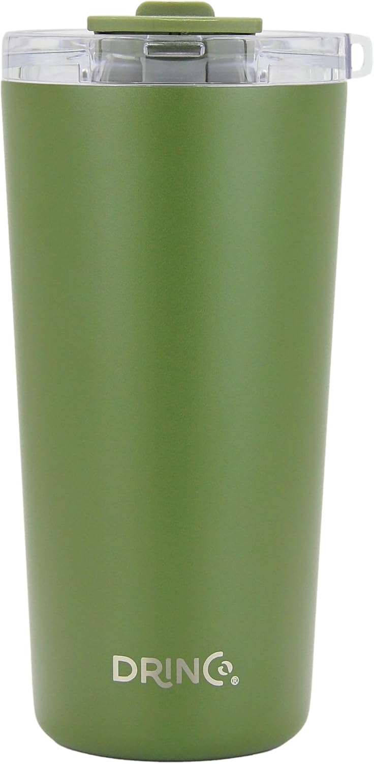 20 oz Stainless Steel Tumbler | Double Walled Vacuum Insulated Mug With Lid, 2 Straws, For Hot & Cold Drinks (20oz Island Pink, 20oz)