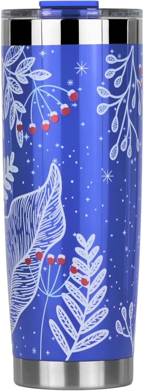 20 oz Stainless Steel Tumbler | Double Walled Vacuum Insulated Mug With Lid, 2 Straws, For Hot & Cold Drinks (20oz Island Pink, 20oz)